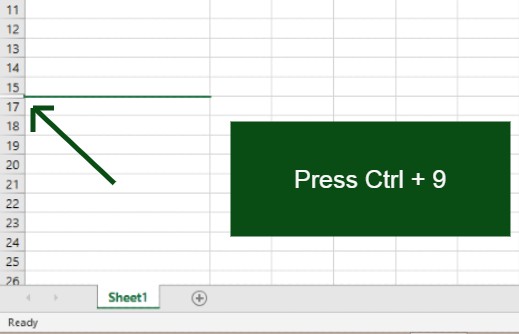 How to hide row